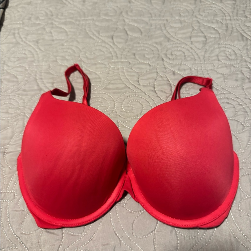 Victoria's Secret Red Full Coverage Bra with Padded Cups